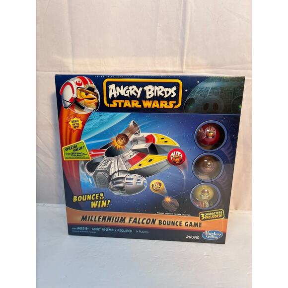 Angry Birds Star Wars Millennium Falcon Bounce Board Game Hasbro - NIB - Picture 1 of 8
